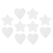 10Pièces Mini Toile De Peinture Étoile Blanche En Toile Pour DIY