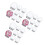 24Pcs DIY Snow Globe Craft Kit Clear Plastic Globe with Aluminum Top 5