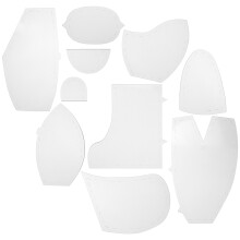1Set Memory Bear Naaipatronen Acryl Sjablonen Voor Creatief Handwerk