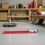 Red Aluminum Circular Saw Guide Rail Base for Precise Wood Cutting 6