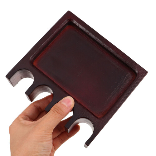solid wood pool stick holder for snooker table - portable cue stand 2