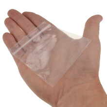 Clear Polythene Plastic Resealable Snapseal Bags 76 x 83mm (100 Pack)