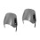 2Pcs Black Motorcycle Windshield ABS Iron Wind Deflector for Motorbike 6