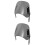 2Pcs Black Motorcycle Windshield ABS Iron Wind Deflector for Motorbike 7
