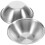 10Pcs Silver Stainless Steel Multi-Function Mixing Bowls Stackable 2