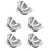 10Pcs Silver Stainless Steel Multi-Function Mixing Bowls Stackable 8