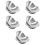 10Pcs Silver Stainless Steel Multi-Function Mixing Bowls Stackable 9