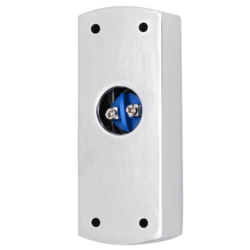 Push to Exit Button with Big Press Button for Door Access Control System Zinc Alloy Shell NO/COM Output Classic Shape 1