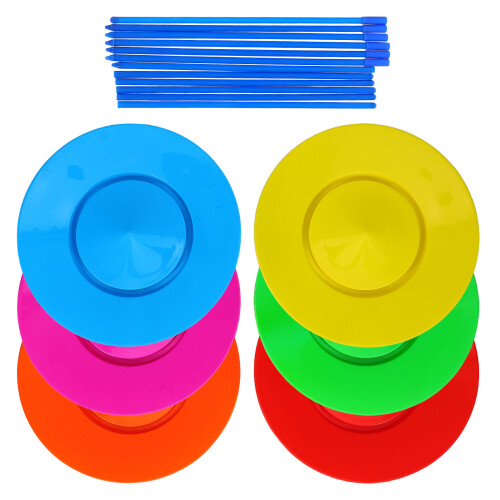 2Sets Vrolijke Circus Jongleerclubs Plastic Kinderen Training 1