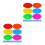 2Sets Vrolijke Circus Jongleerclubs Plastic Kinderen Training 5