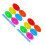 2Sets Vrolijke Circus Jongleerclubs Plastic Kinderen Training 6