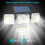 Solar bewegingssensorlamp voor buiten, 3000 lumen, 4 koppen 3