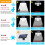 Solar bewegingssensorlamp voor buiten, 3000 lumen, 4 koppen 5