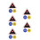 5St Assorti Poker Accessoires Met Double Layer Chips En Dealer Button 4
