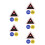 5St Assorti Poker Accessoires Met Double Layer Chips En Dealer Button 6