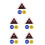 5St Assorti Poker Accessoires Met Double Layer Chips En Dealer Button 7