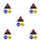 5St Assorti Poker Accessoires Met Double Layer Chips En Dealer Button 9