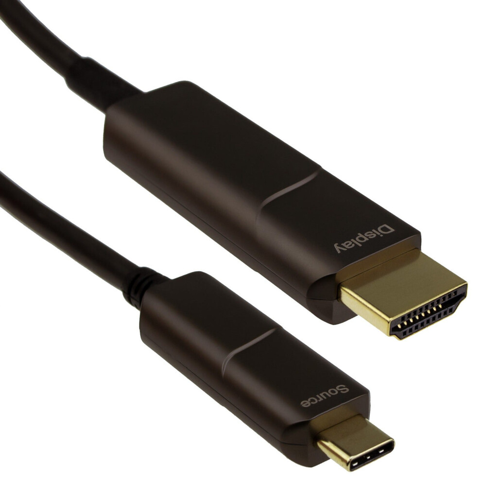 Long Distance Usb 3.1 Type C Active Optical To Hdmi 4K 60Hz Cable Aoc 18Gbps 20M 5055781247378