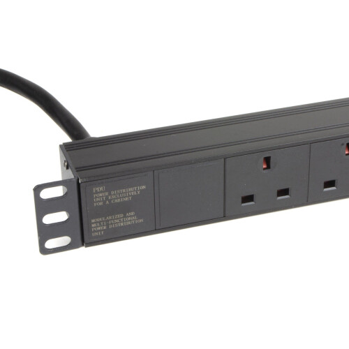 kenable PDU UK Sockets  6 Way to 32A Commando Power Distribution Unit Horizontal 3m 2