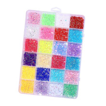 3500 peças de strass para unhas com base plana, ideais para nail art, arte corporal e capas de celular. Cor escura.
