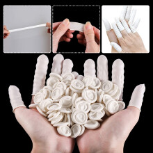 Anti-Static Latex Finger Covers, Waterproof & Non-Slip, Disposable Finger Protectors for Nail Art, Medical & Labor Use