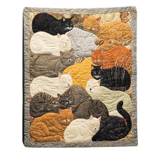 Sleepwish Colorful Cat Fleece Throw Blanket for Couch Chair Fuzzy Kitten Print Plush Sherpa Blanket Gifts for Cat Lovers