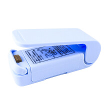 Portable Blue Bag Sealer Manual Press for Food & Snacks, ABS/PC, 41g