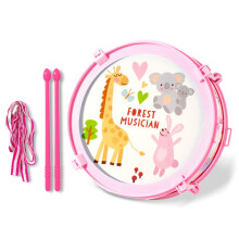 Musical Toys for Toddlers 1-3, Drum Set with Strap, Early Education Percussion Instrument, Colorful Cartoon Design, Christmas Gifts