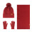 Damen-Wollmütze, Schal & Handschuhe Set 1