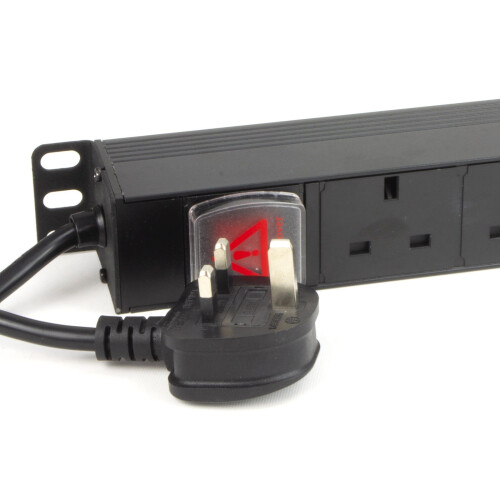 kenable PDU UK Sockets 12 Way with UK Plug Power Distribution Unit Vertical 3m
