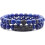 Lapis Lazuli perlearmbånd, 8 mm, justerbar stretch, 1