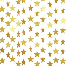 Guirlande de papier étoiles pailletées de 19,8 m (65 pi) – Double face, jaune, pour remise de diplômes, mariage, anniversaire, fête du Nouvel