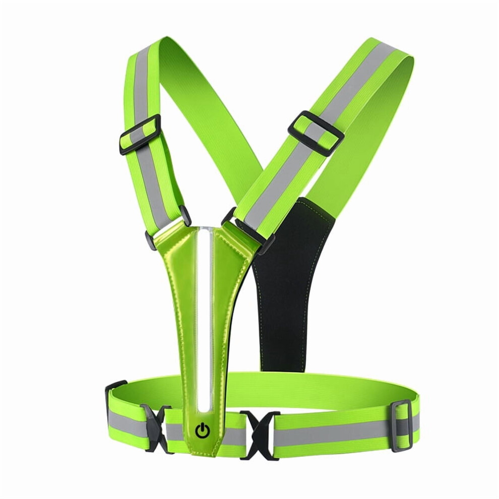 Super Bright Led Reflective Vest, 360 Visible, Waterproof & Adjustable Â Compatible With Headlamp, For Night Running/Walking/Cycling 9071309076752