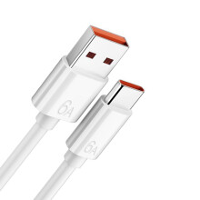 Praktikus USB-kábel, hosszú USB-USB-A töltőkábel, 6.0A gyors töltés, egyenes csatlakozó, kábelcsere