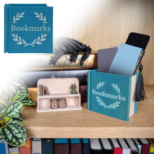 Lesezeichenhalter in Buchform, 3D-gedruckter Schreibtisch-Organizer