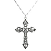 Vintage Crucifix Necklace Aesthetic Gothic Pendant Necklace Chain Indie Punk Choker Fashion Jewelry Accessories Rustpro