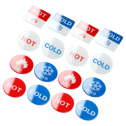 64St Hot Cold Label - Duurzame Water Temperatuur Sticker 2