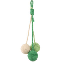 Hanging Sisal Cat Scratch Toy, Door Frame Rope Chew Toy, 9.8" Durable Scratching Teaser for Indoor Cats – Boredom Relief, Compatible with Standard