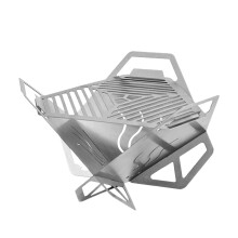 Portable Stainless Steel Camping Grill, Detachable Mini Charcoal Grill, Compact, Grill Food for Camping Picnic Backyard Use