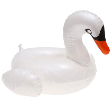 Mata do pływania z PVC White Swan Water Beer, łatwa do napompowania i spuszczenia powietrza, idealna do przechowywania w basenie
