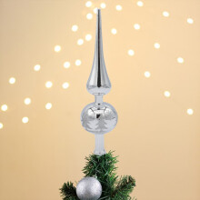 9" Vintage Gold Christmas Tree Topper, Plastic Finial Ornament, Luxury Xmas Decor – Compatible with Standard Trees