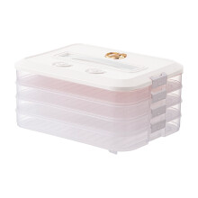Boîtes de conservation hermétiques empilables avec couvercles, compatibles avec les organisateurs de réfrigérateur, blanche, boîte à 4