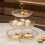 Cupcake standaard van plastic, 3 lagen, bloemvorm. 1