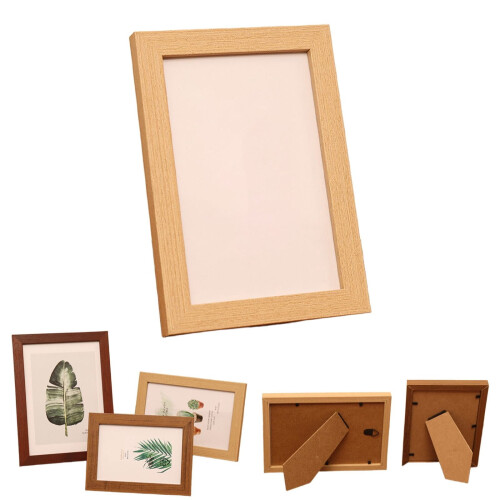 Moldura de madeira para fotos 10x15 cm (4x6 polegadas) para parede ou mesa.