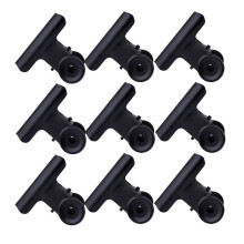 15Pcs Black Metal Note Clips with Holes for Clipping Documents and Organizing Papers in Office Home