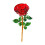 Ornamento de rosa de cristal, flor de vidro de 24 cm (9,5 polegadas) 1