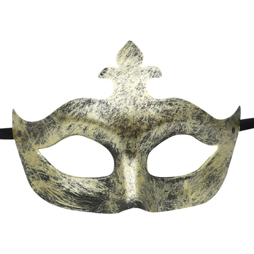 Mască venețiană semifacială - bronz antic, plastic, mărime universală