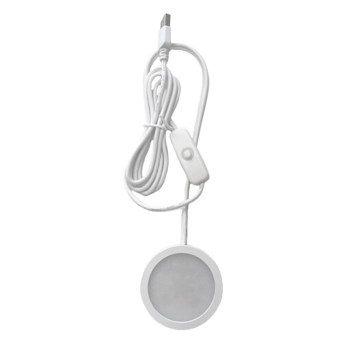 Luminária de mesa LED USB 5V 3W com base redonda de 59mm