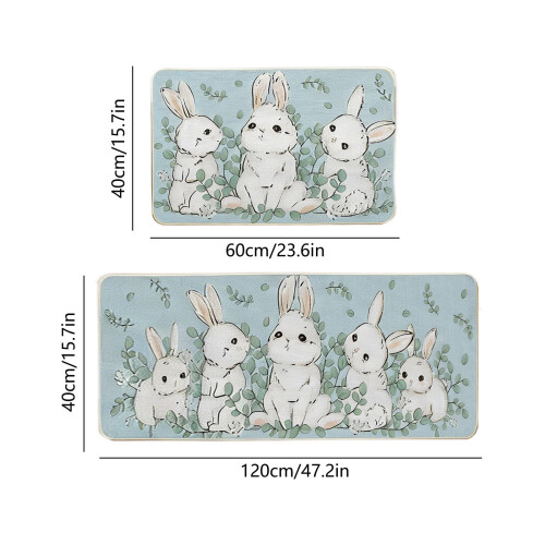 Oster-Küchenmatten-Set, 2-teilig, Polyester