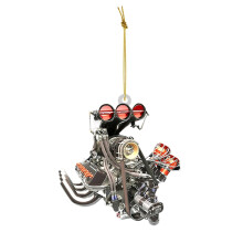 Décoration de voiture d'Halloween – Accessoire de rétroviseur en acrylique 2D, compatible avec la plupart des voitures